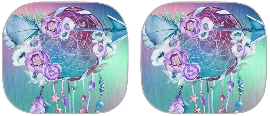 

Butterfly Flower Car Windshield un Shade Blocks2 Pack Auto Sun Visor Shield for SUV Van Truck Universal Size