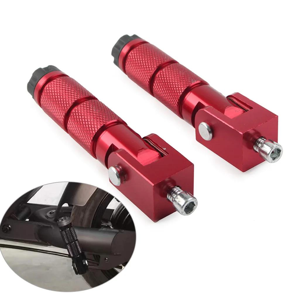 Универсальные подножки для мотоцикла 8 мм складные пассажирские Yamaha Honda Suzuki Kawasaki