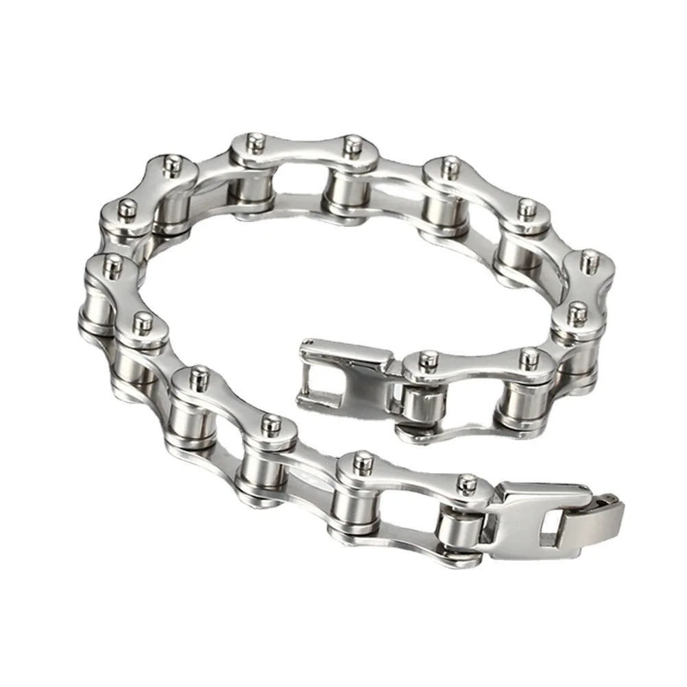 

Punk 316L Stainless Steel Bracelet Men Biker Bicycle Motorcycle Chain Men's Bracelets Mens Bracelets Bangles Fashion Jewelry