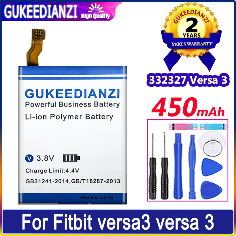 Аккумулятор GUKEEDIANZI для Fitbit versa3 versa 2 3 Alta HR One Surge Charge 2 3 HR LSSP031420AB Versa Lite IONIC LSSP411415