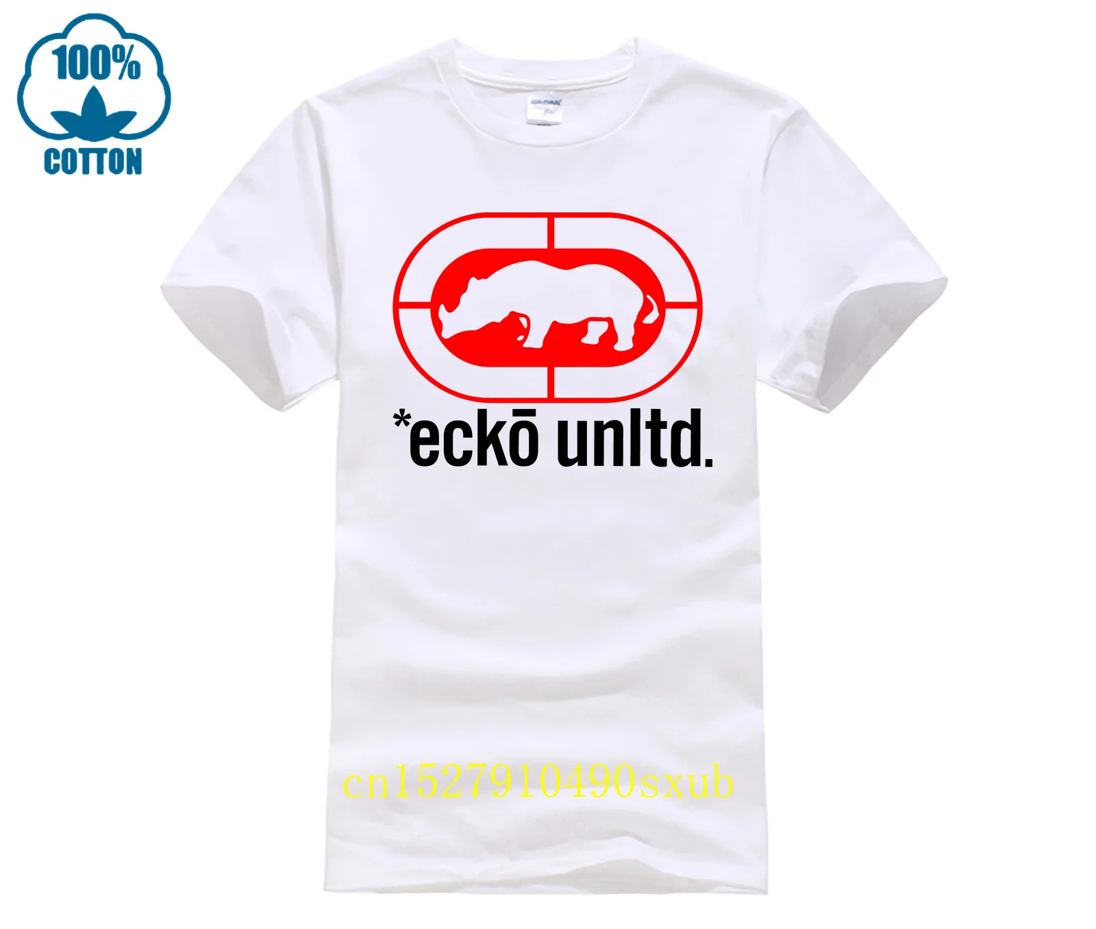 Фото Футболка Ecko_Unltd в стиле 80-х, мужская футболка с круглым вырезом и короткими рукавами, персонализированная мужская красочная футболка, новинка, футболка №1
