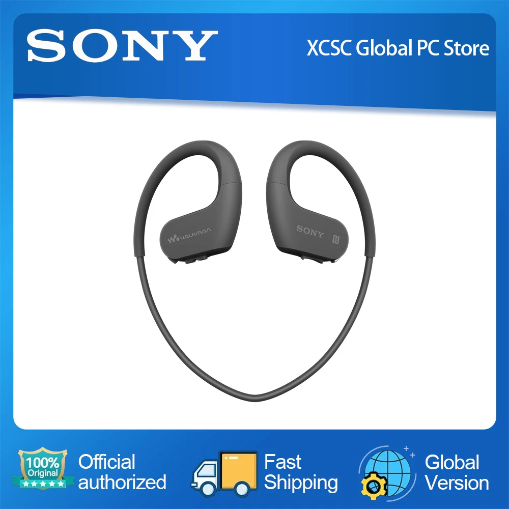 

New SONY NW-WS413 Walkman Wireless MP3 Player 4GB Sports Wearable MP3 Headphone Type Waterproof Player Running Swimming