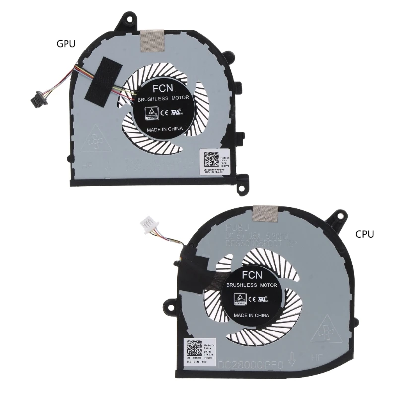 Notebook Computer GPU CPU Cooling Fan Spare Heatsink for Precision 5530 M5530 XPS 15 9570 Laptops High-performance Notebook Computer GPU CPU Cooling Fan Spare Heatsink for Precision 5530 M5530 XPS 15 9570 Laptops High-performance