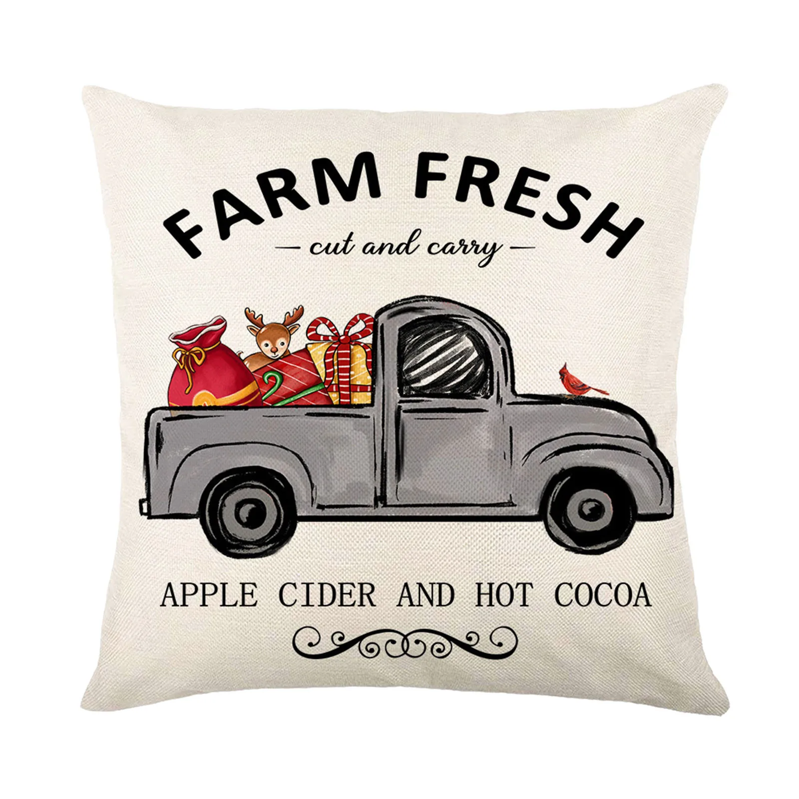 

Merry Christmas Gnome Decorative Throw Pillow Cover Xmas Tree Patio Home Decor Winter Holiday Gifts Outdoor Sofa Plaid Pillows