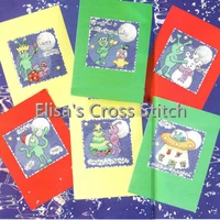 cd105 14ct cross stitch kit card package greeting card needlework counted cross stitching kits christmas gift