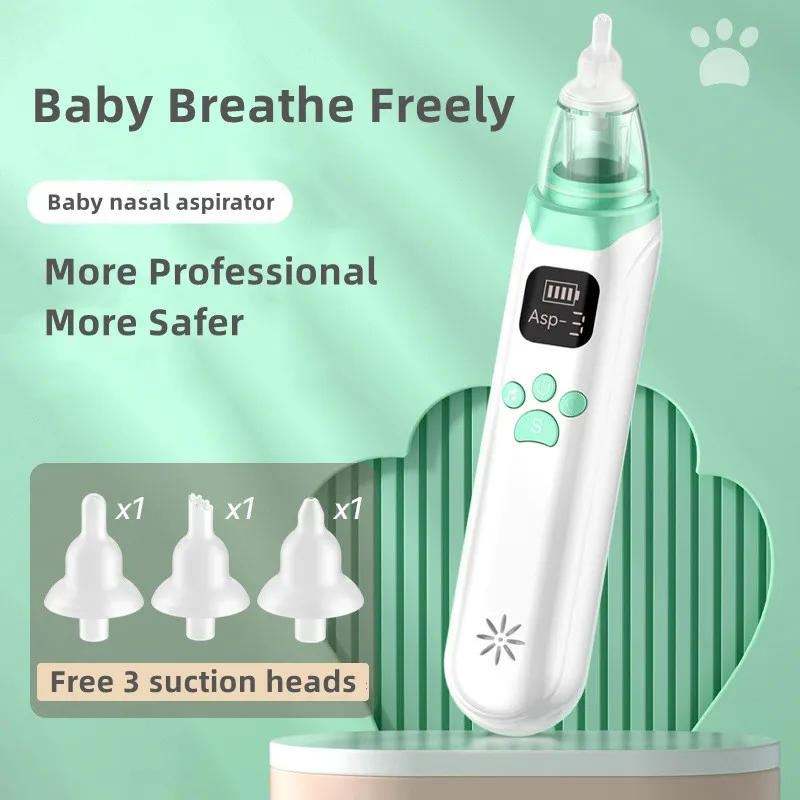 

Baby Nasal Aspirator Newborn Infant Adjustable Electric Suction Nose Cleaner Toddler Low Noise Silicone Nose Snot Sucker