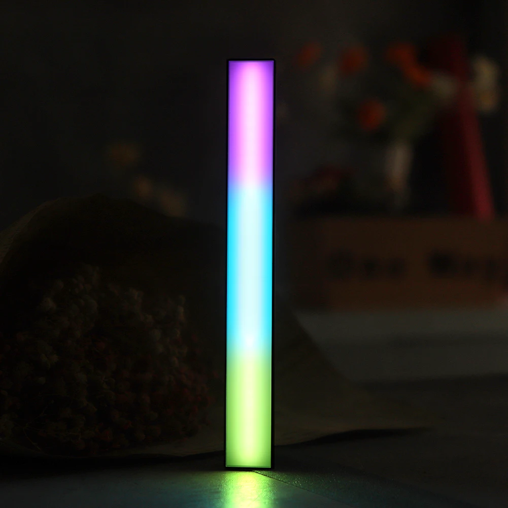 

Светодиодный RGB-светильник с управлением звуком, управление через приложение, музыкальный ритм, окружающая светодиодный ная лампа для дома,...