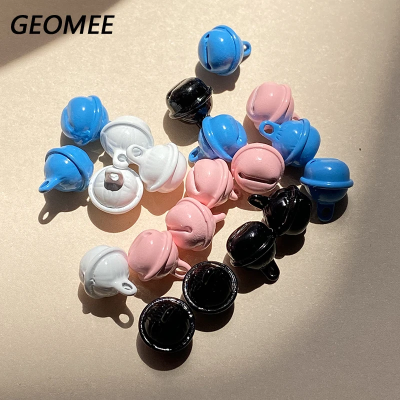 10 шт. 3D твердый Рождественский Шарм-колокольчик из сплава милая маленькая