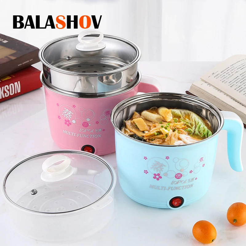 

Multifunction Home Electric Cooker Automatic Hot Pot 1-2 People Heating Pan Cooking Pot Machine Mini Rice Cook Kitchen Appliance