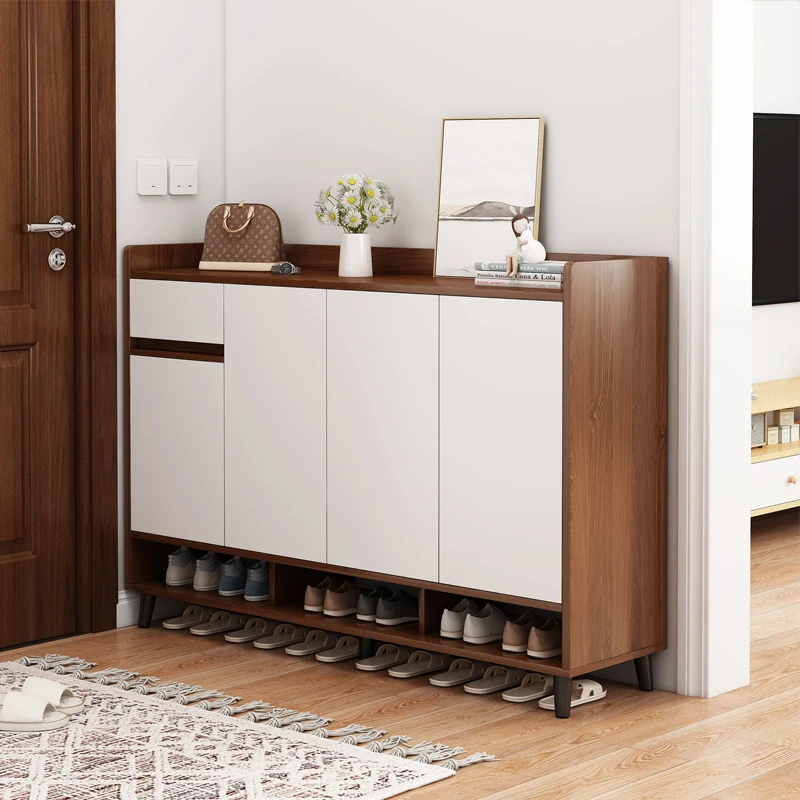 

Space Saving Shoe Rack Modern Entrance Hall Nordic Luxury Shoe Rack Living Room Meuble Chaussures Multifunction Furniture
