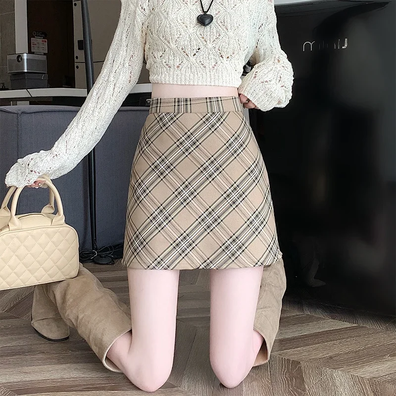 Юбка-миди в клетку