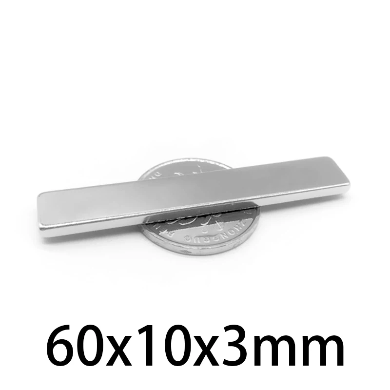

2/5/10/15/20/30PCS 60x10x3mm Quadrate Powerful Strong Magnets N35 Strip Search Magnet 60x10x3 Block Neodymium Magnets 60*10*3