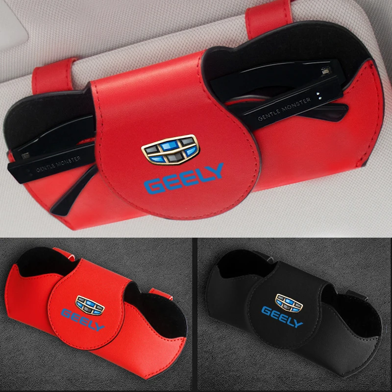 

For GEELY atlas coolray BO RUI CK Saloon EMGRAND ec7 Car Sunglasses Holder Multi-function Glasses Clip Bill Clip Car accessories