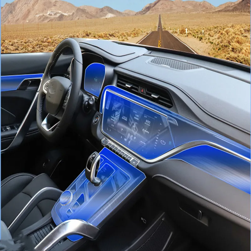 

TPU Car Interior Navigation Dashboard Screen Anti-Scratch Film Gear Protective Sticker For Geely Atlas Pro Azkarra Boyue 2021