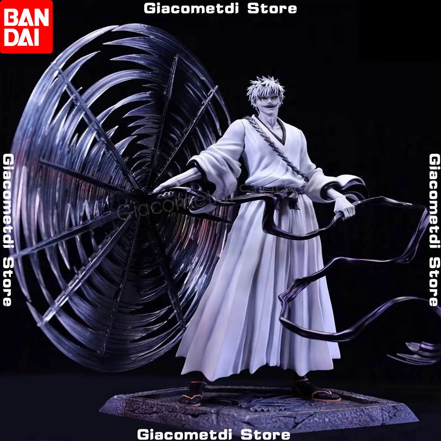 

About 33cm Pre sale FlyLeaf Millennium Bloody Battle Death God White haired Male Black zaki Ichigo Void White Anime Handmade