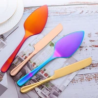 2pc stainless steel cake spatula cheese knife spatula baking tools pizza spatula home service knife spatula set pastry knife set