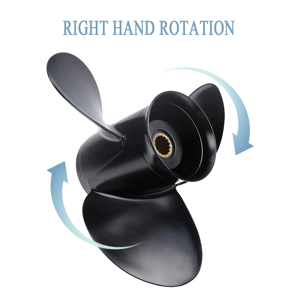 9x 9 Алюминиевый Пропеллер для Mercury подвесного мотора 6HP 8HP 9.9HP 15HP 8 зубьев Spline 48-828156A12