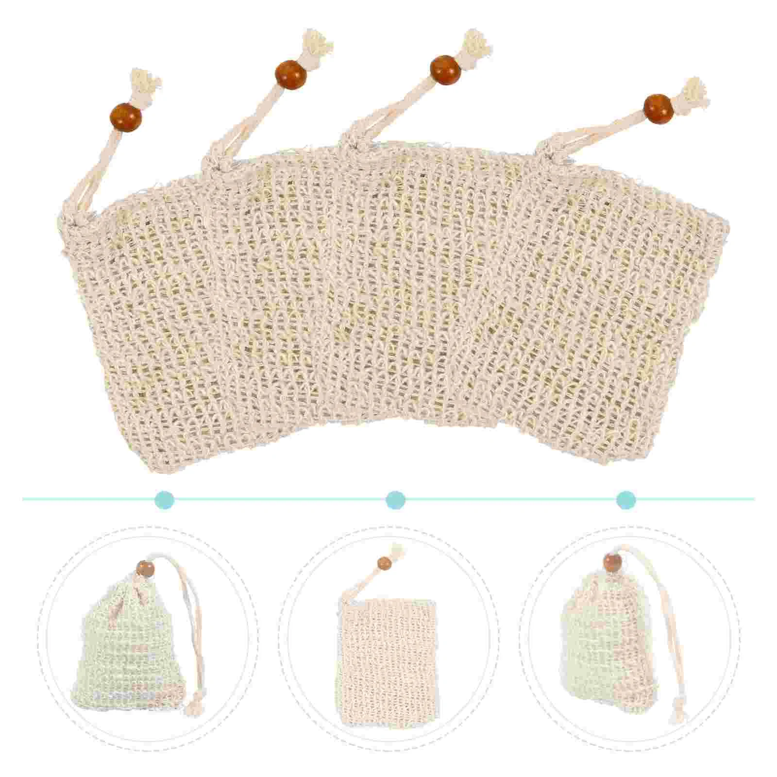 

10Pcs Soap Bag For Shower Exfoliating Bath Pouch Soap Saver Bag with Drawstring Bubble Pocket