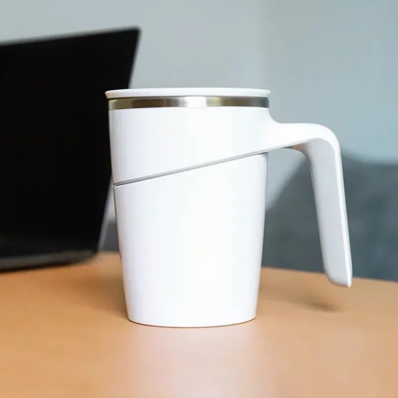 

Stainless steel insulated cup with handle creative office anti tipping magic suction cup non tipping cup tumbler water bottle