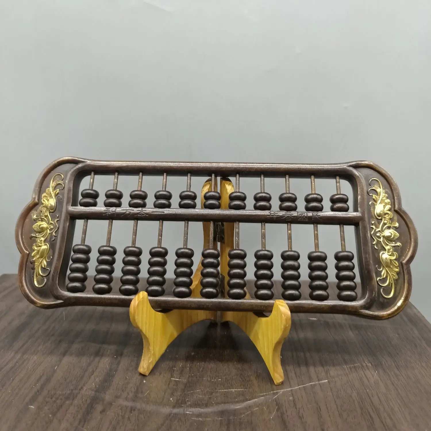 

Free Delivery Elaboration Brass Statue Lucky Wealth"Abacus"Metal Crafts Room Decoration/Home Decoration