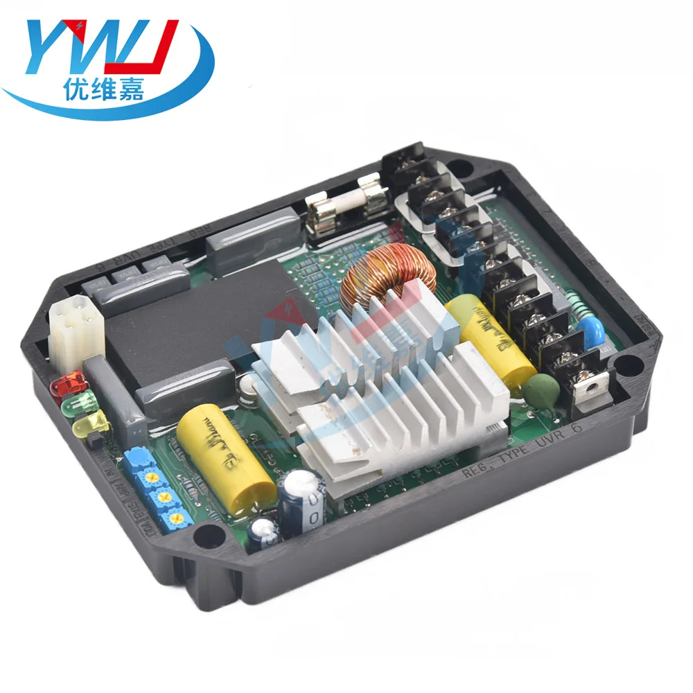 Регулятор напряжения UVR6 AVR Mecc Alte для генераторов, стабилизатор, 1-3-фазный регулятор для дизельных генераторов Mecc Alte, запчасти (art.: 3920dc5776695) - 3920dc5776695