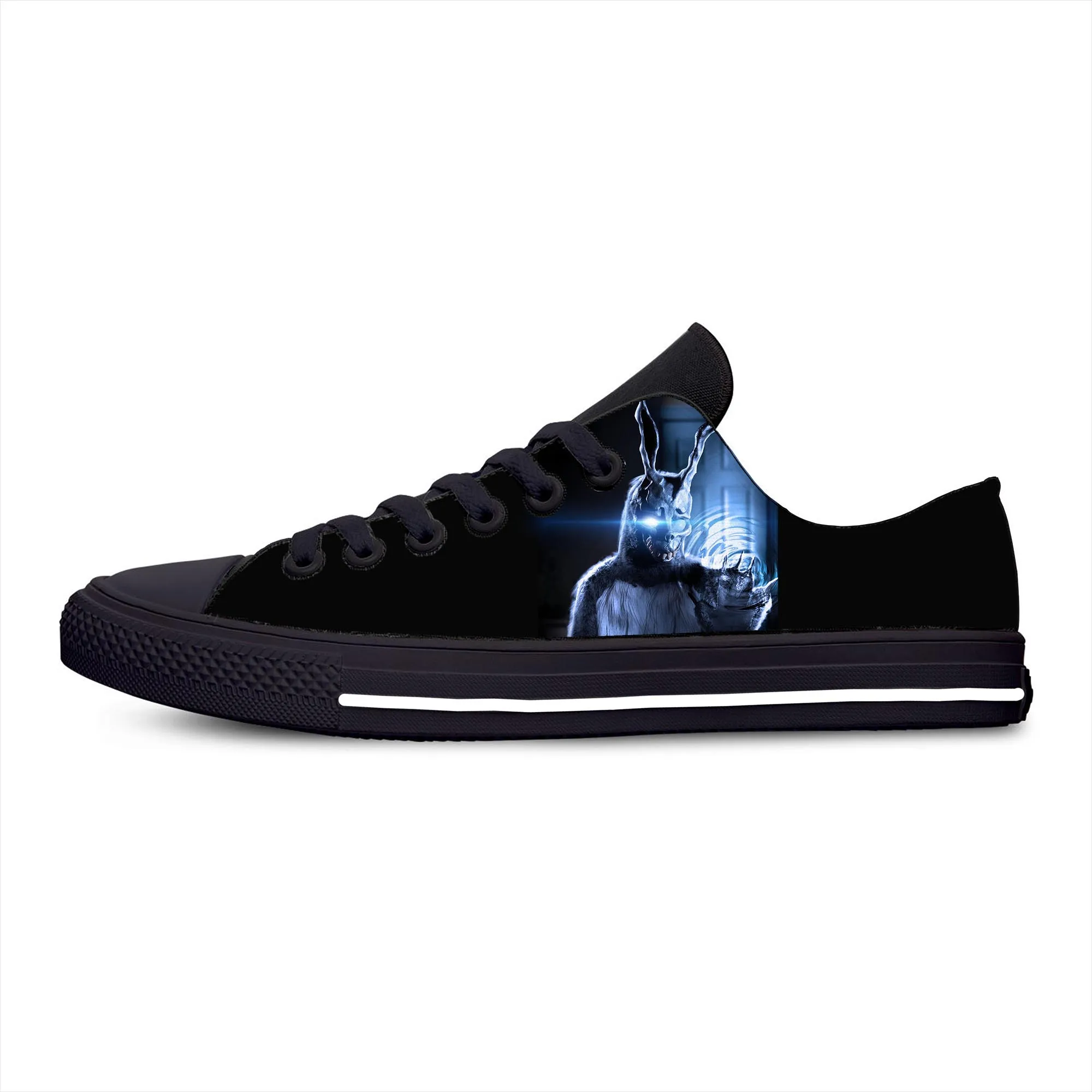 

Donnie Darko Frank Bunny Horror Scary Halloween Casual Cloth Shoes Low Top Lightweight Breathable 3D Print Men Women Sneakers