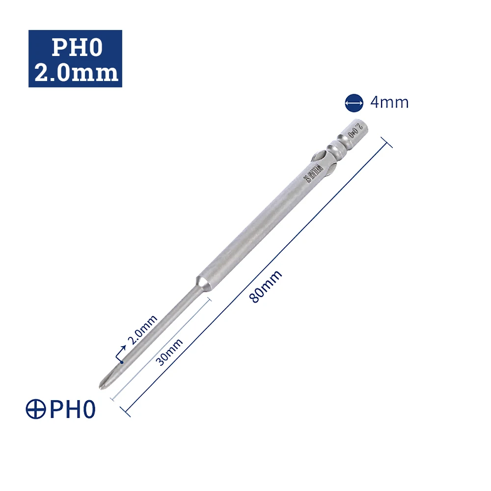 

Насадки для крестовой отвертки Phillips S2 4 мм