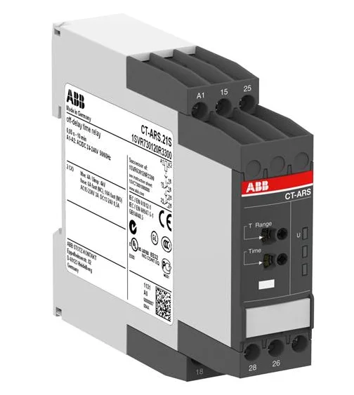 

Brand new ABB-China 2n/o 24-48VDC 24-240VAC 1SVR730210R3300 CT-SDS.22S Star-delta time relay