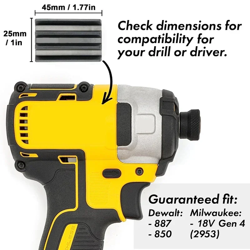Магнитный держатель сверл для ударных отверток Dewalt/Milwaukee и электрических дрелей