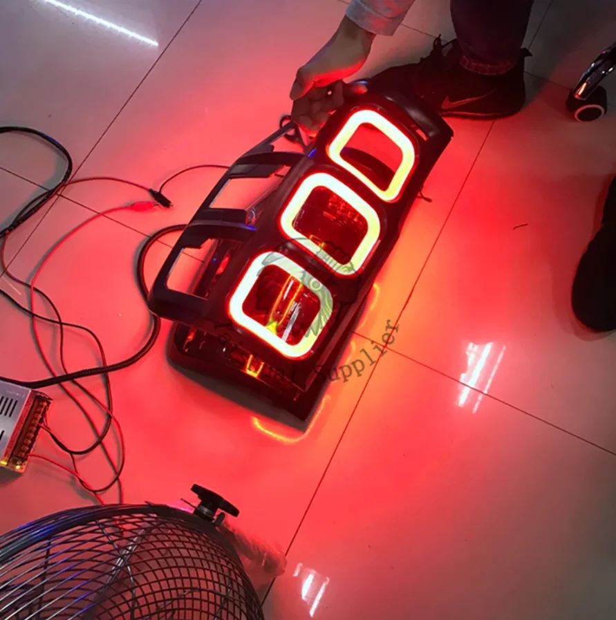 

OVOVS ABS Matte Black rear lamp Cover Protection Car Tail Light Decorative hood Led Taillight Guard for Ford ranger T6 T7 T8