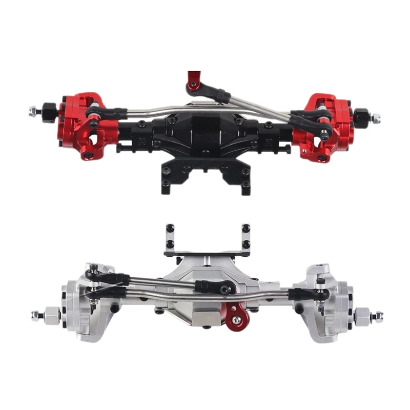 

Aluminum CNC Anodized Full Front Portal Axle For 1/10 RC Crawler Car Axial SCX10 II 90046 90047 Upgrade Parts