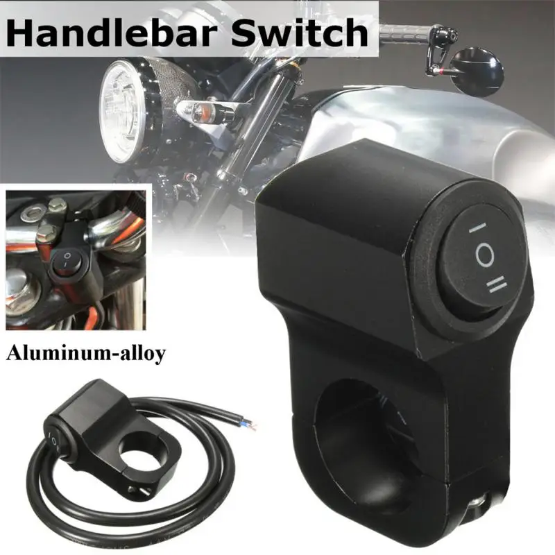 

Motorcycle Handlebar Switch Three-position Aluminum Alloy Switch 12V Headlight Fog Spotlight ON/OFF Switch For Scooter ATV Moto