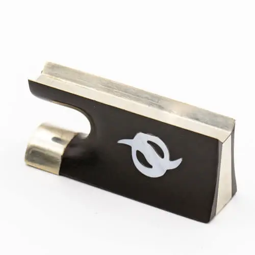 Mugig 5PCS Violin Frog Violins Bow Luthier Repair Frog 4/4 Violin Bow Accessories Ebony Frogs Violino Bow Parts Accessories SET