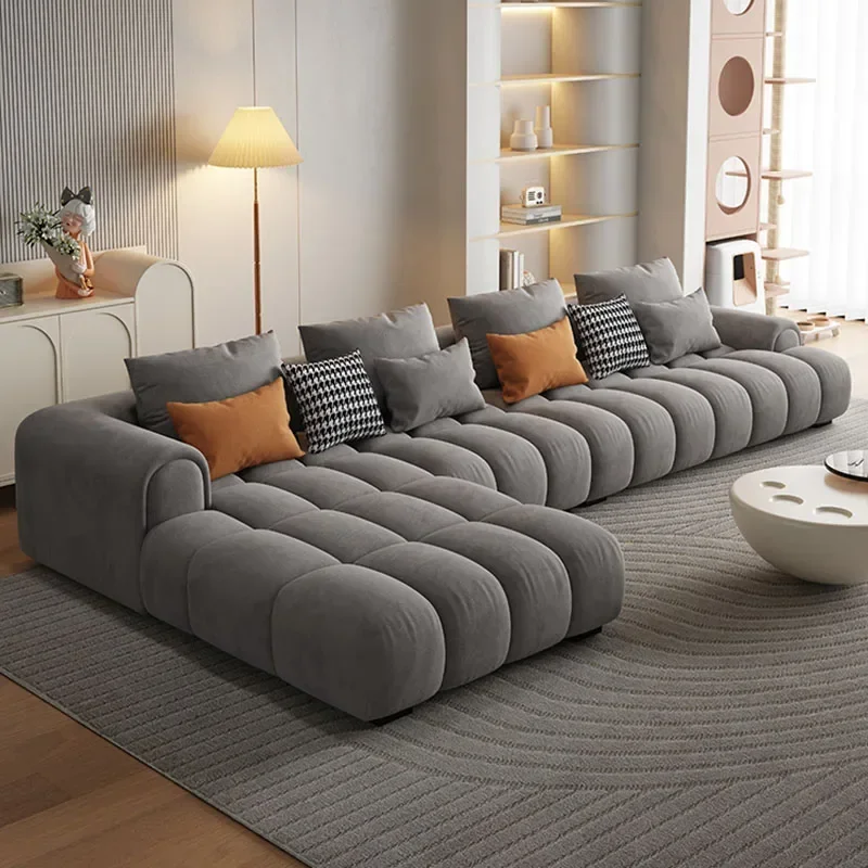 Nordic Living Room Sofa Minimalista Lazy Modular Simple 3 Seater Recliner Bean Bag Chaise Lounge Muebles Home Furniture