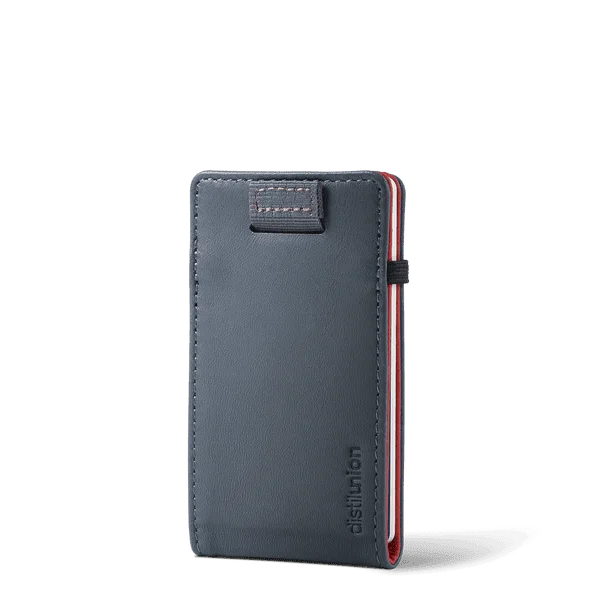 Wally Micro - Premium  Minimalist Slim Wallet and Card Holder - Reversible (Black + Brown RFID)