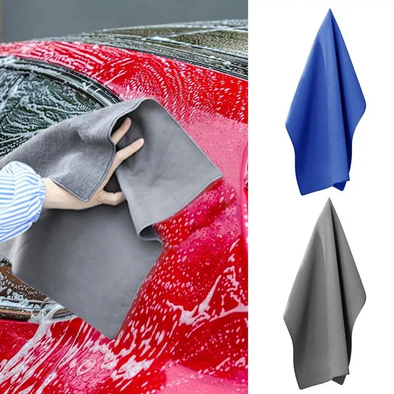 

Car Drying Towel Super Absorbent Suede Coral Velvet Double-sided Car Cleaning Cloth Multipurpose Auto Towel Car Accessories