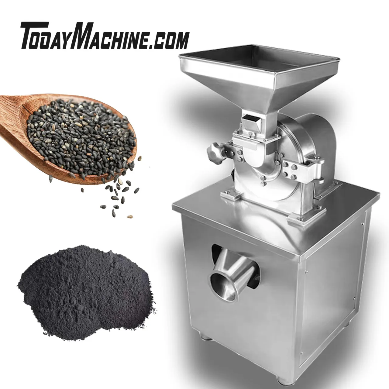 

Automatic Chili Spice Pepper Sugar Food Cereals Pulverizer Grinding Machine