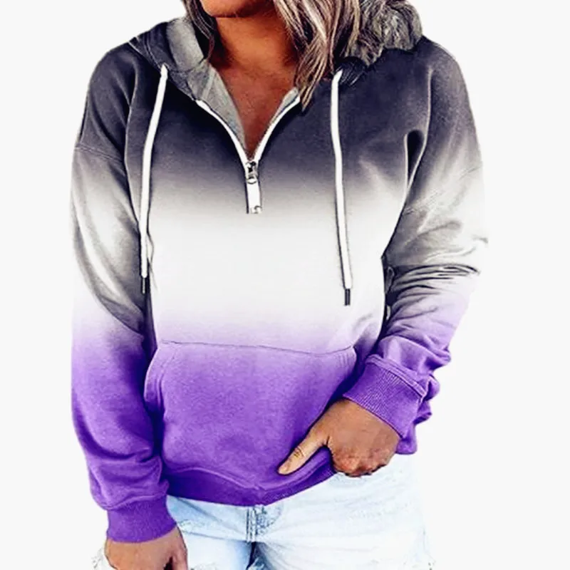 

Women Causal Winter Spring Female Hooded Pocket Loose Boho Coat Cap Outerwear Zipper Elegant Hoodies Casco Feminino