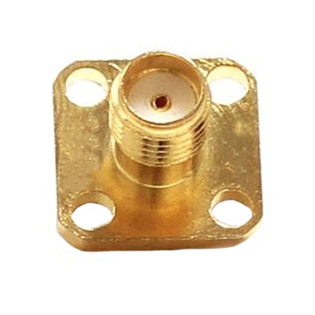 1pc SMA Female Chassis Jack 4-Hole Panel Mount Flange RF Connector With Solder Cup Welding Terminal Wholesale Fast Shipping