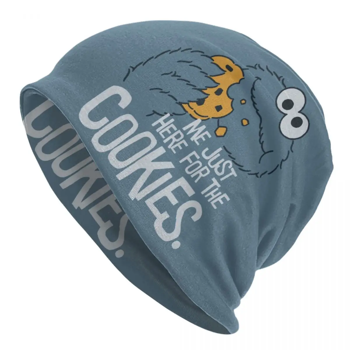 

Cookie Monster Bonnet Hat Knitting Hat Men Women Hip Hop Unisex Adult Cartoon Sesame Street Warm Winter Skullies Beanies Cap