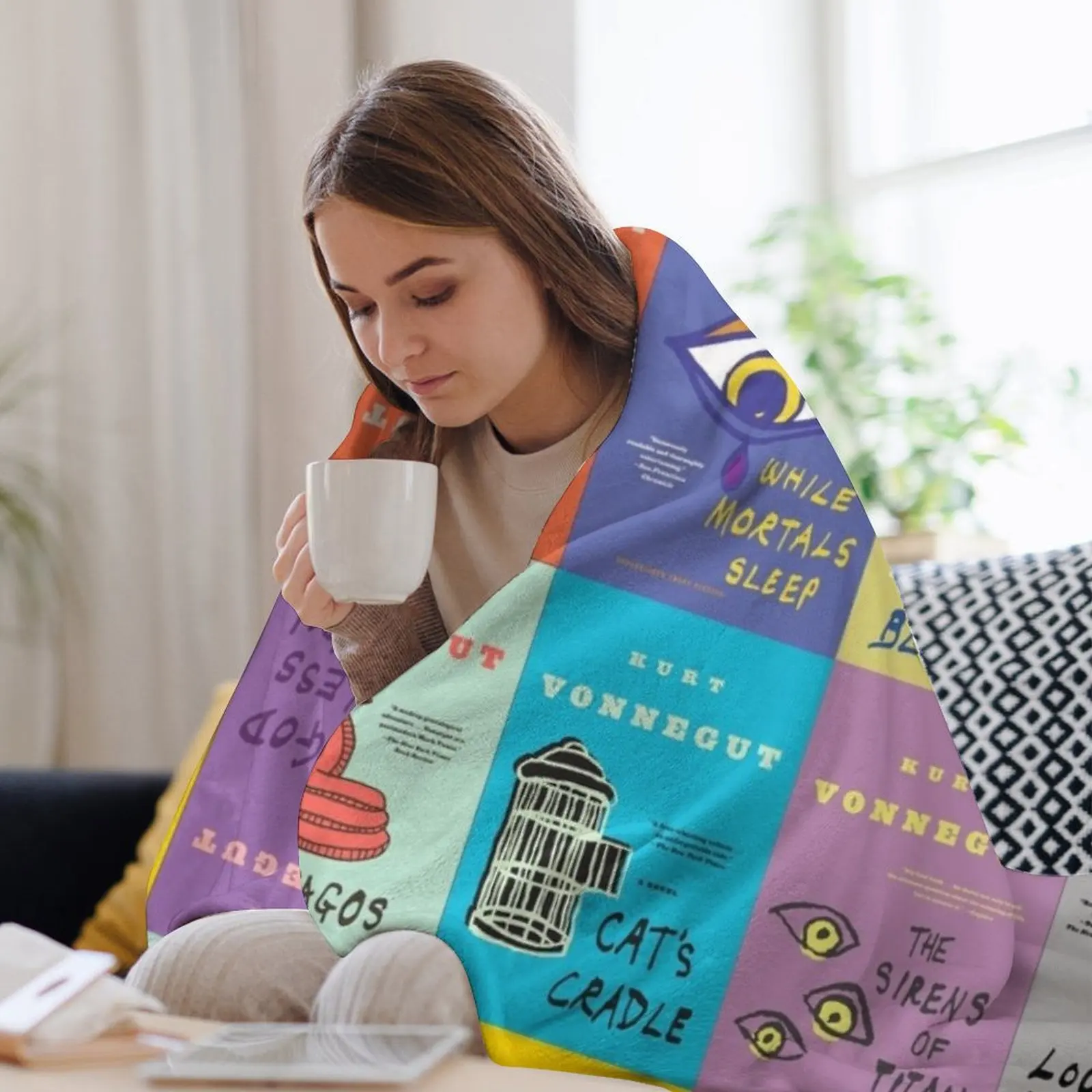 Декоративное одеяло Курта Воннегута роскошные одеяла для диванов