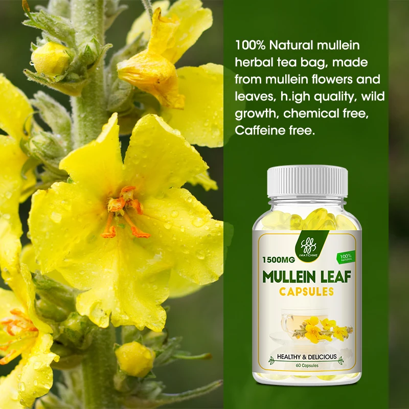 

iMATCHME 3X Mullein Leaf Extract For Cleansing &Detox Clearance Strong immunity Support Help Deep Sleep Health Food Vegetarian