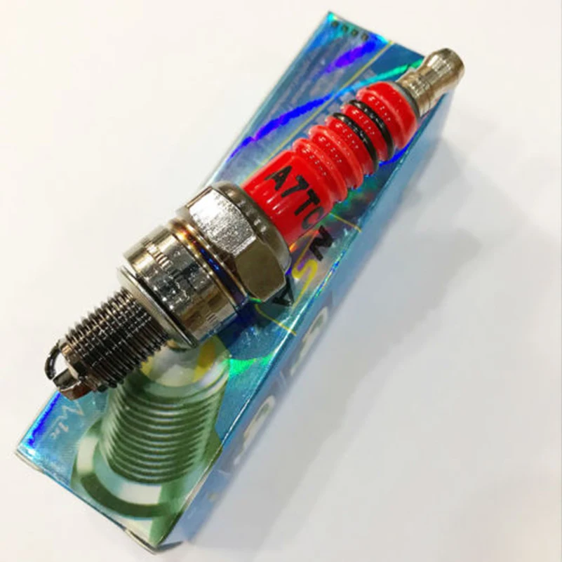 

Red+Silver Spark Plug A7TC Spark Plug For 50cc-150cc High Performance Accelerate A7TC High Performance