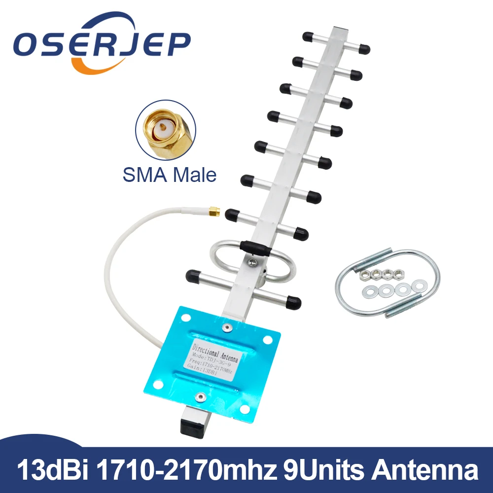 1800 2100 13dbi Yagi антенна 3g 4g наружная 1710-2170 МГц внешняя SMA штекер 0 3 м/5 м кабель для