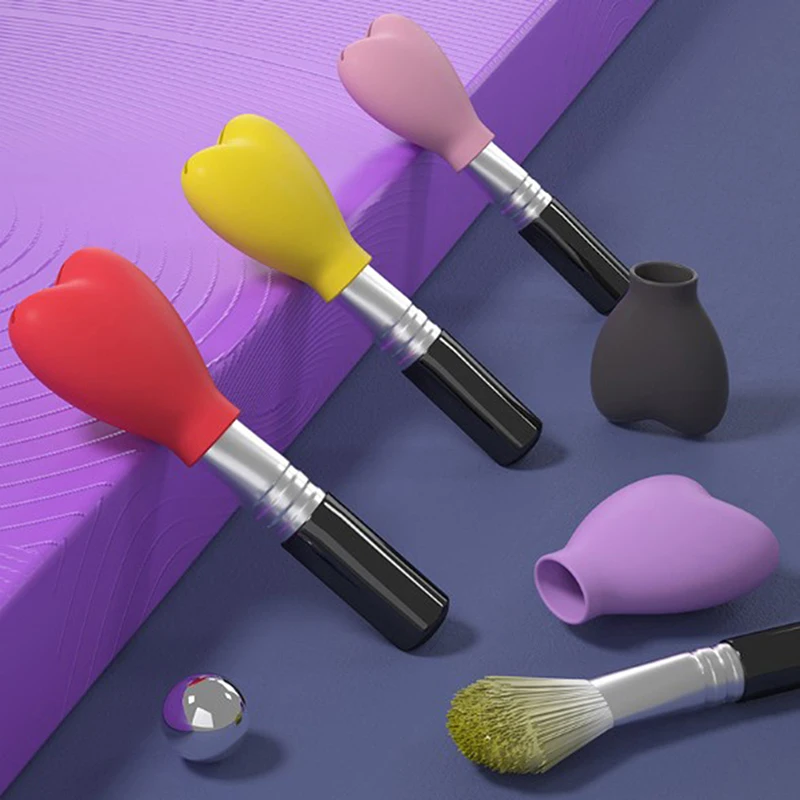 

Silicone 3pcs/set Makeup Brush Dust Proof Cover Brush Storage Case Travel Makeup Brush Cleaner