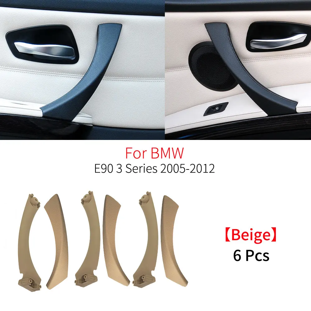 

6 шт./комплект, накладки на внутреннюю ручку для BMW E90, BMW 3 серии 318, 320, 323, 328, 335