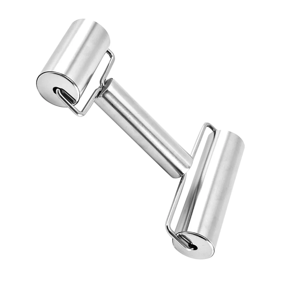 

Stainless Steel Rolling Pin Double Pastry Dough Roller Pastry Pizza Roller Non Kitchen Tool for Fondant Pizza Pie Pasta