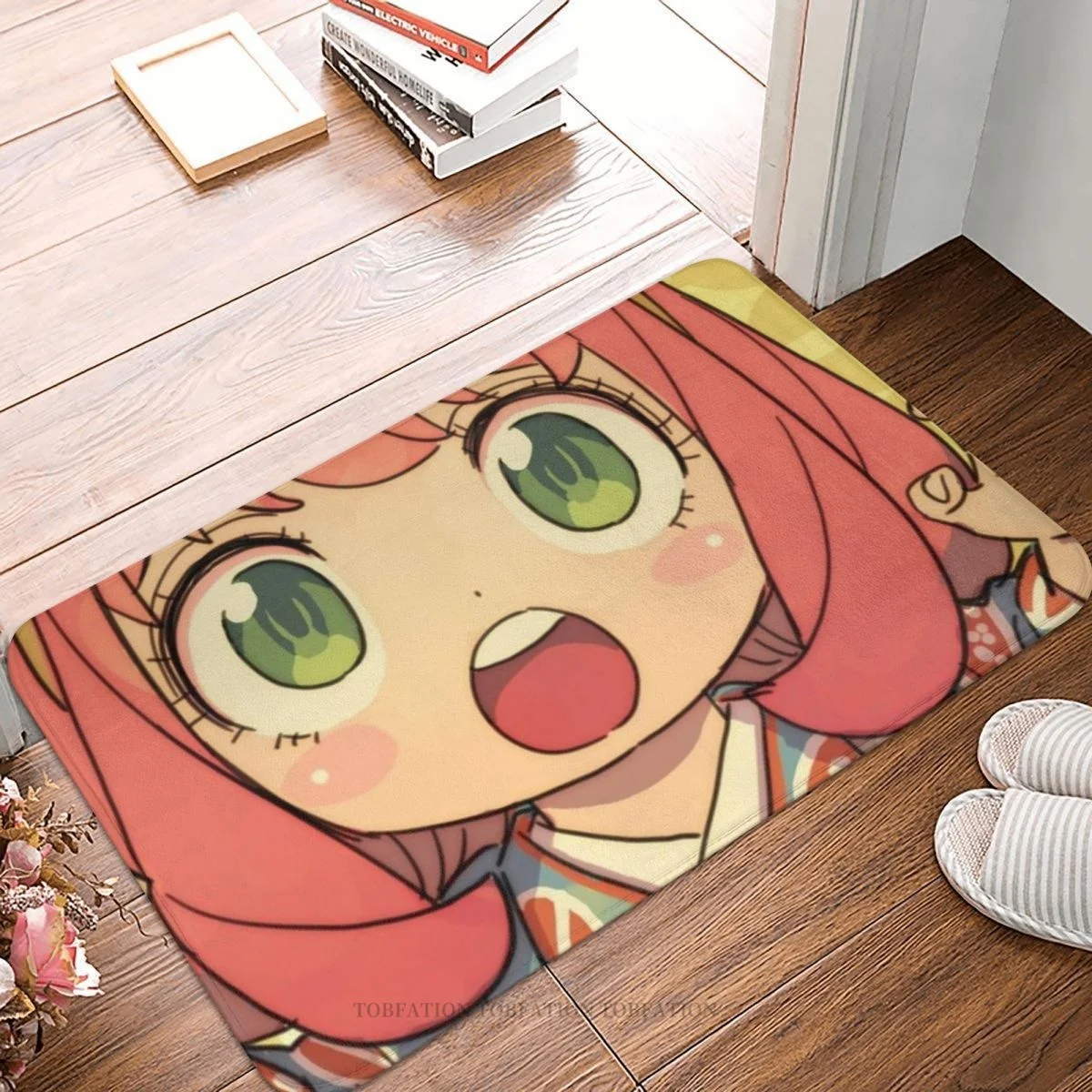 

Spy X Family Anime Kitchen Non-Slip Carpet Anya Forger Cute Kawaii Bedroom Mat Welcome Doormat Home Decoration Rug