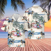 australian cattle dog summer beach hawaiian 3d all over printed hawaiian shirt mens for womens harajuku casual shirt unisex