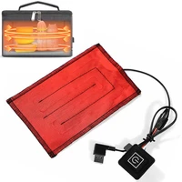 usb electric heated plate portable picnic food bento lunch box bag heating gasket coffee tea thermostatic heater pad 5v 12v 24v